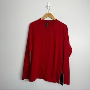 Lululemon Cotton Jersey Long Sleeve College Crimson Size Medium NWT